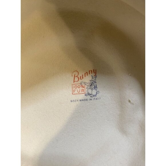 Vintage Selene‎ HB New York Hat Body Made In Italy 22” White ~Rhinestone Accent main image 4